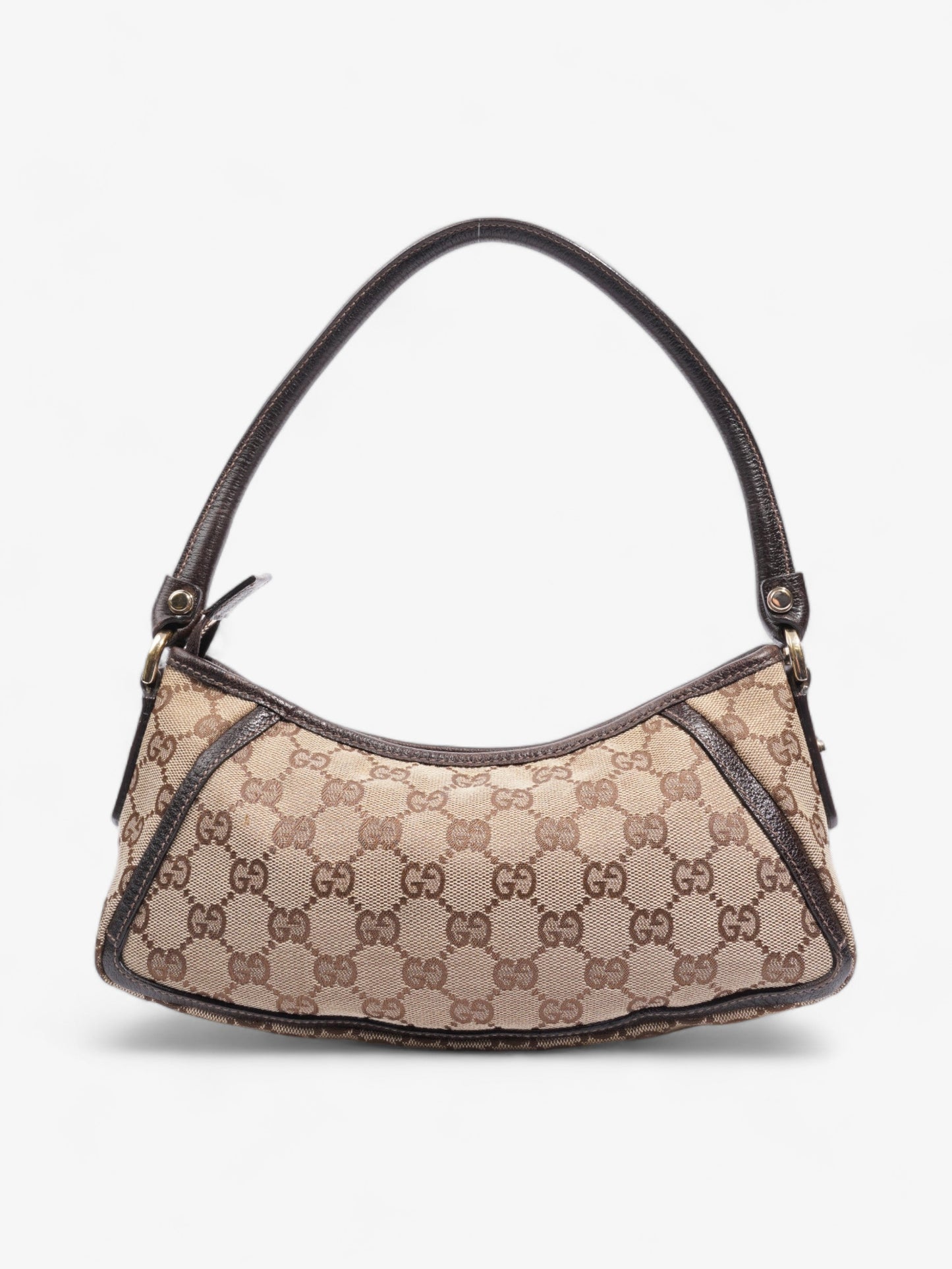 Gucci Abbey Beige And Ebony GG Supreme / Brown Canvas