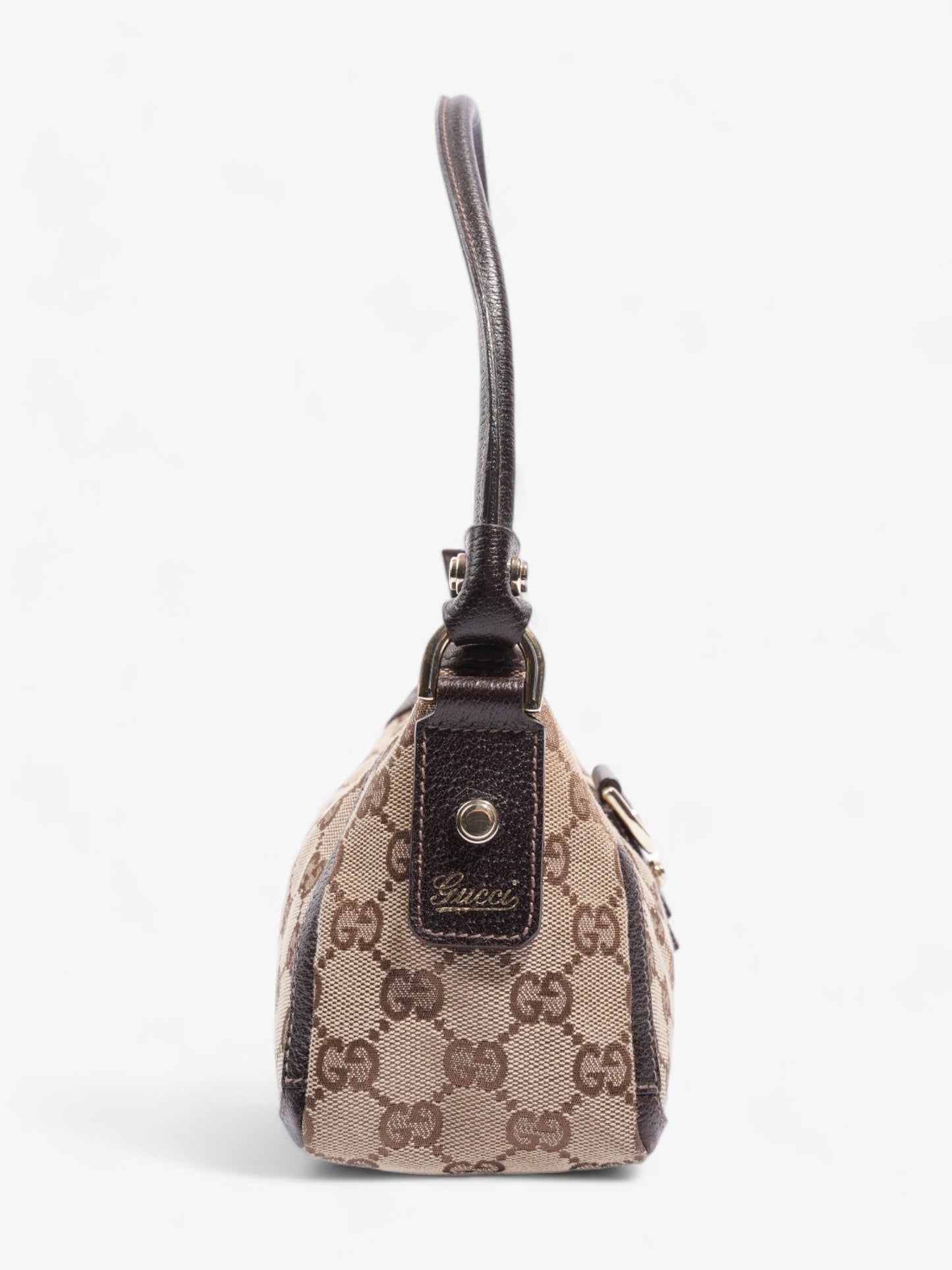 Gucci Abbey Beige And Ebony GG Supreme / Brown Canvas