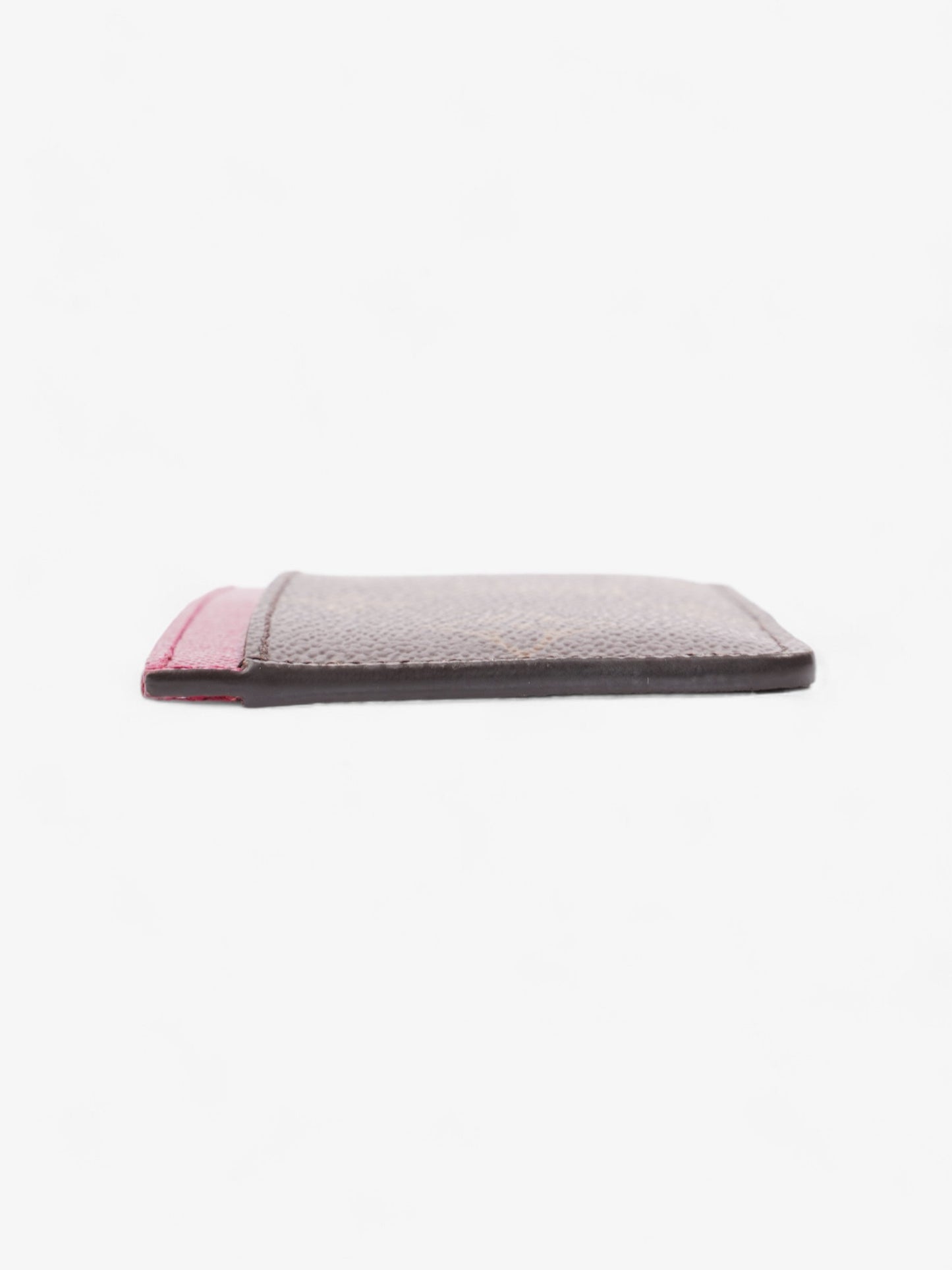 Louis Vuitton Card Holder Monogram / Fuchsia Coated Canvas