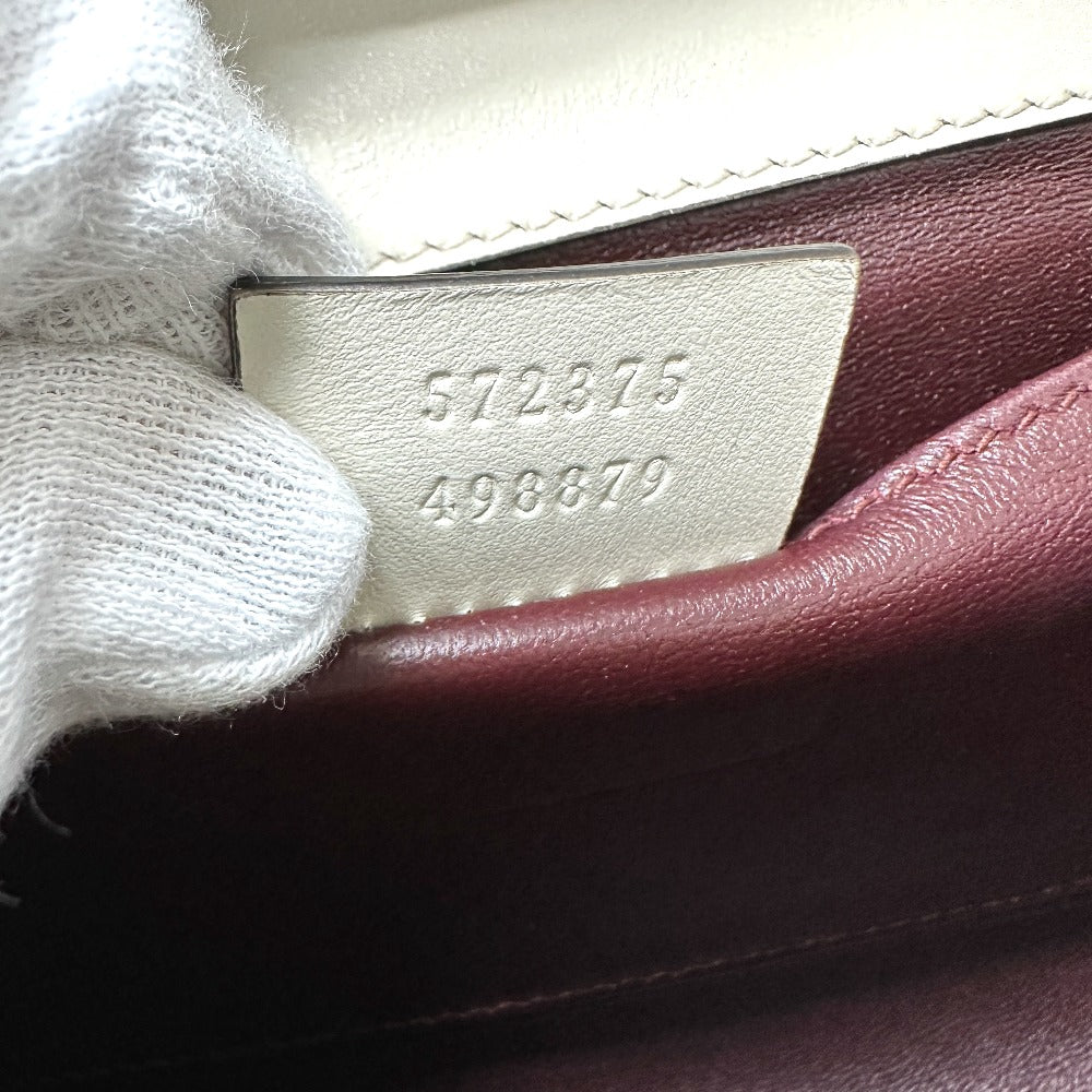 GUCCI Shoulder Bag 572375 leather off white Zumi bag Women Used