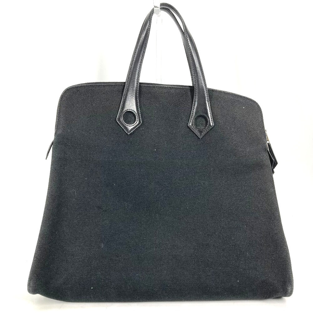 HERMES Tote Bag Toile H, Leather black Sacquibou PM mens Used