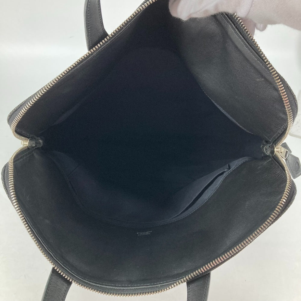 HERMES Tote Bag Toile H, Leather black Sacquibou PM mens Used