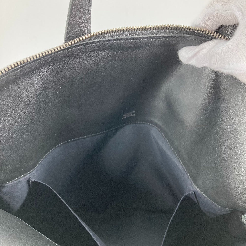 HERMES Tote Bag Toile H, Leather black Sacquibou PM mens Used