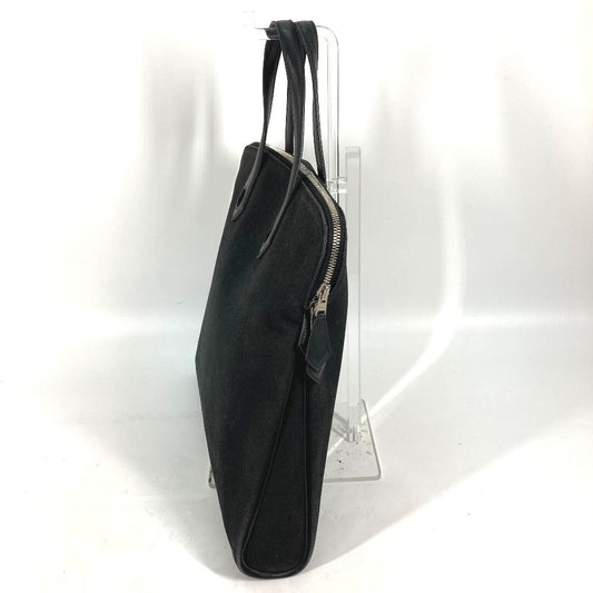 HERMES Tote Bag Toile H, Leather black Sacquibou PM mens Used