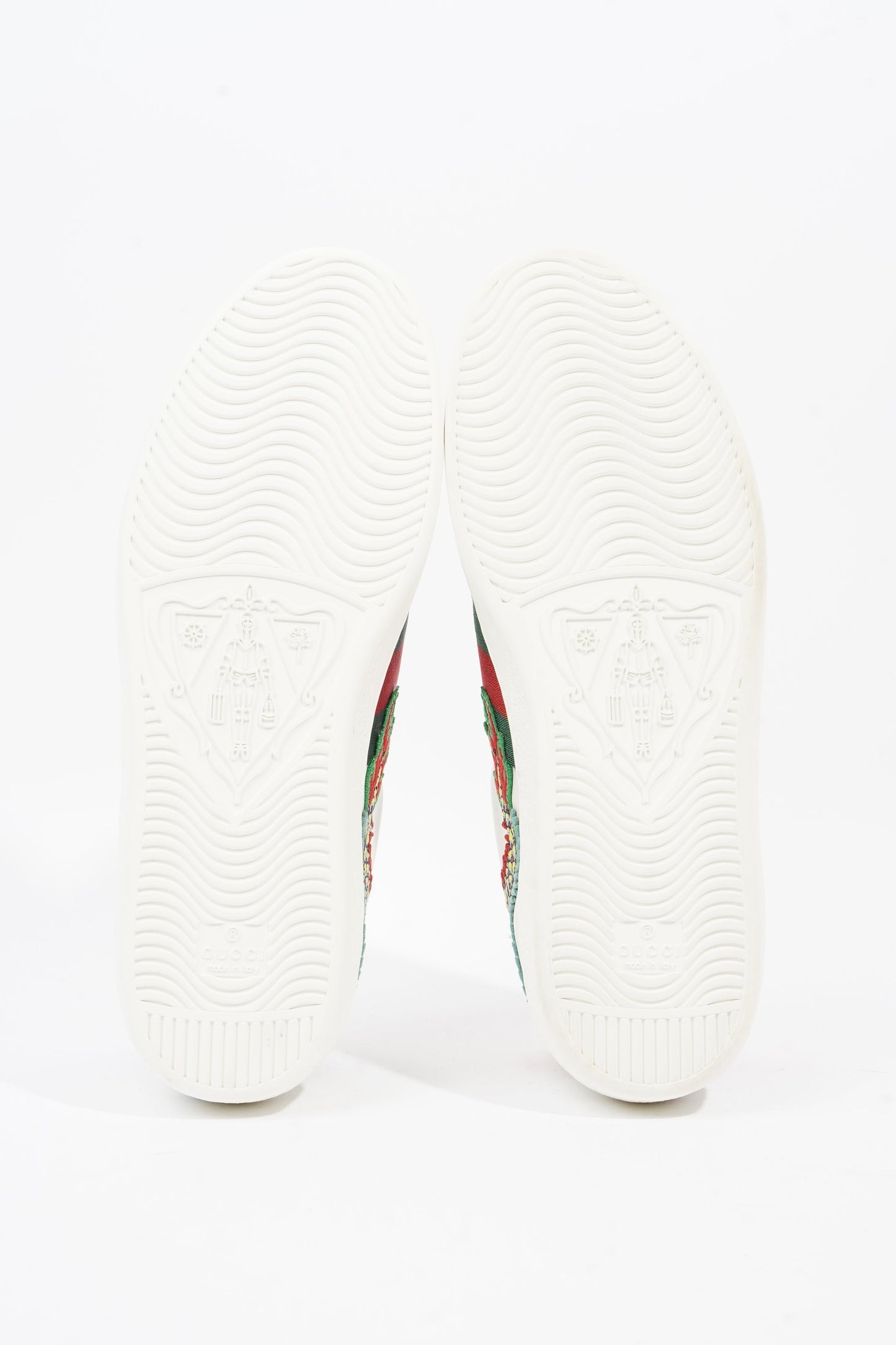 Gucci Ace Dragon White / Green / Red Leather EU 43 UK 9