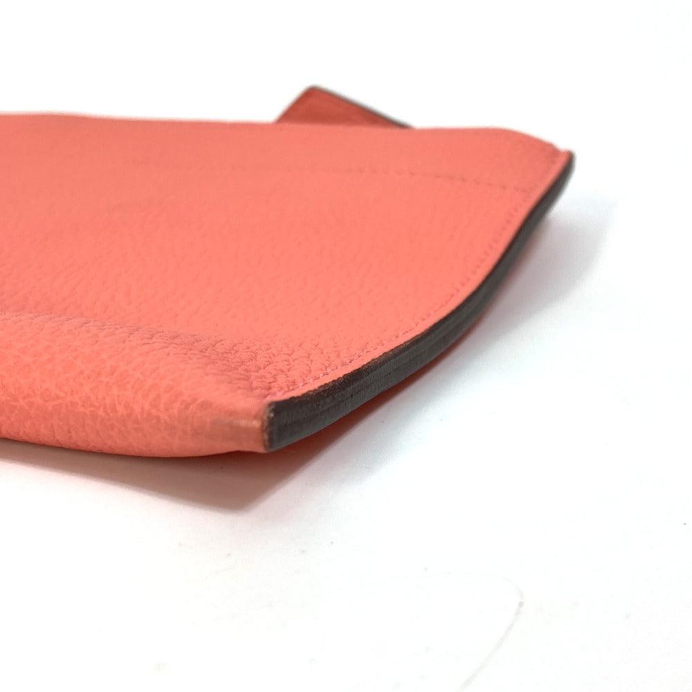 HERMES Pouch Togo pink Bazaar Mini PM Women Used