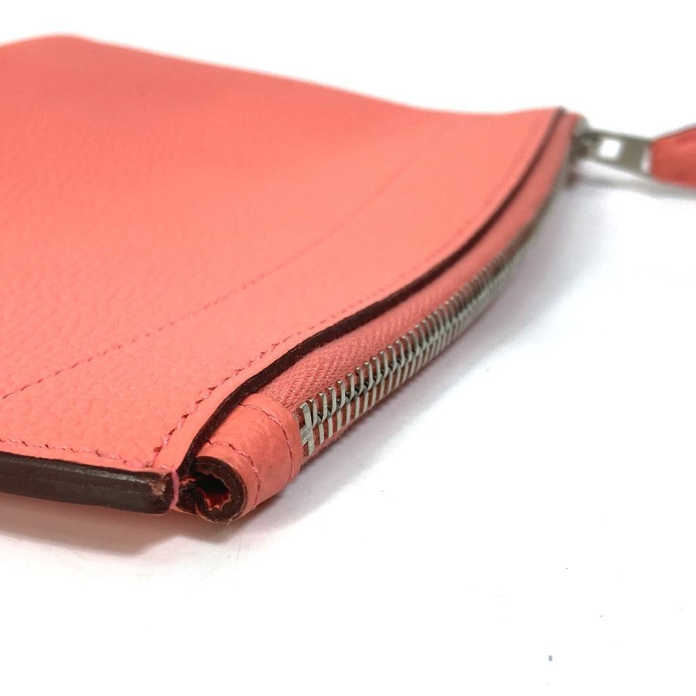HERMES Pouch Togo pink Bazaar Mini PM Women Used