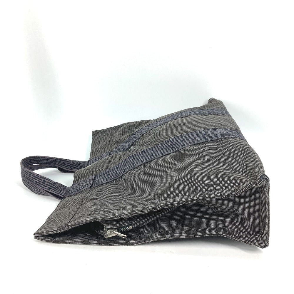 HERMES Tote Bag canvas gray Her Line MM