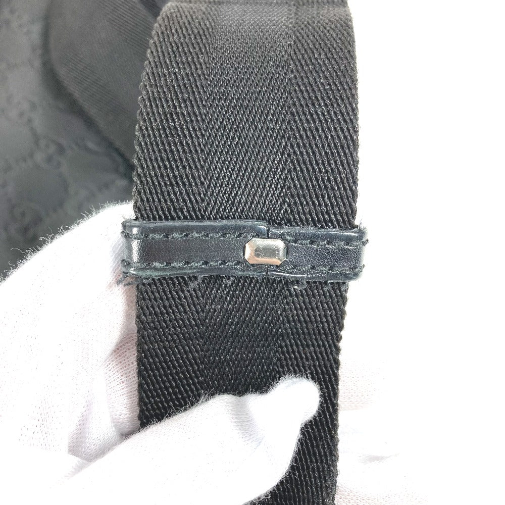 GUCCI Shoulder Bag 161822 Leather, Nylon black Guccisima GG mens Used
