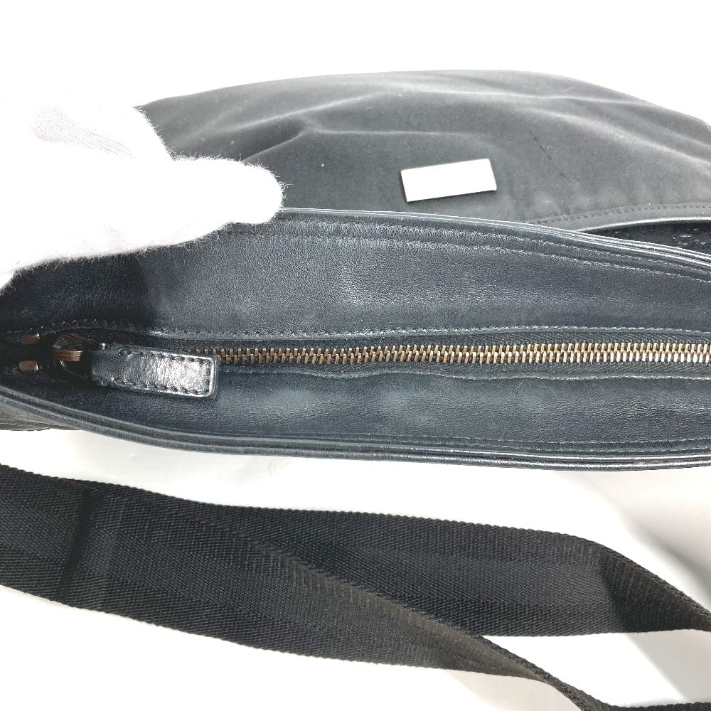 GUCCI Shoulder Bag 161822 Leather, Nylon black Guccisima GG mens Used