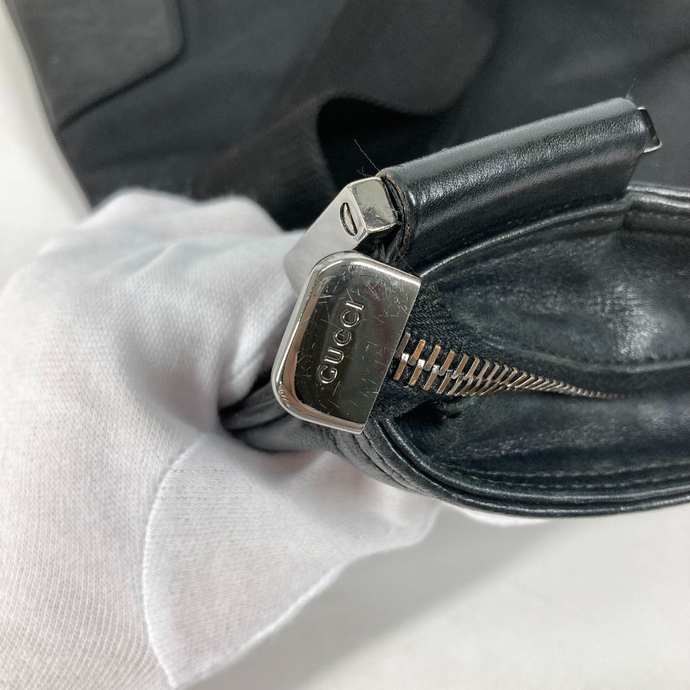 GUCCI Shoulder Bag 161822 Leather, Nylon black Guccisima GG mens Used