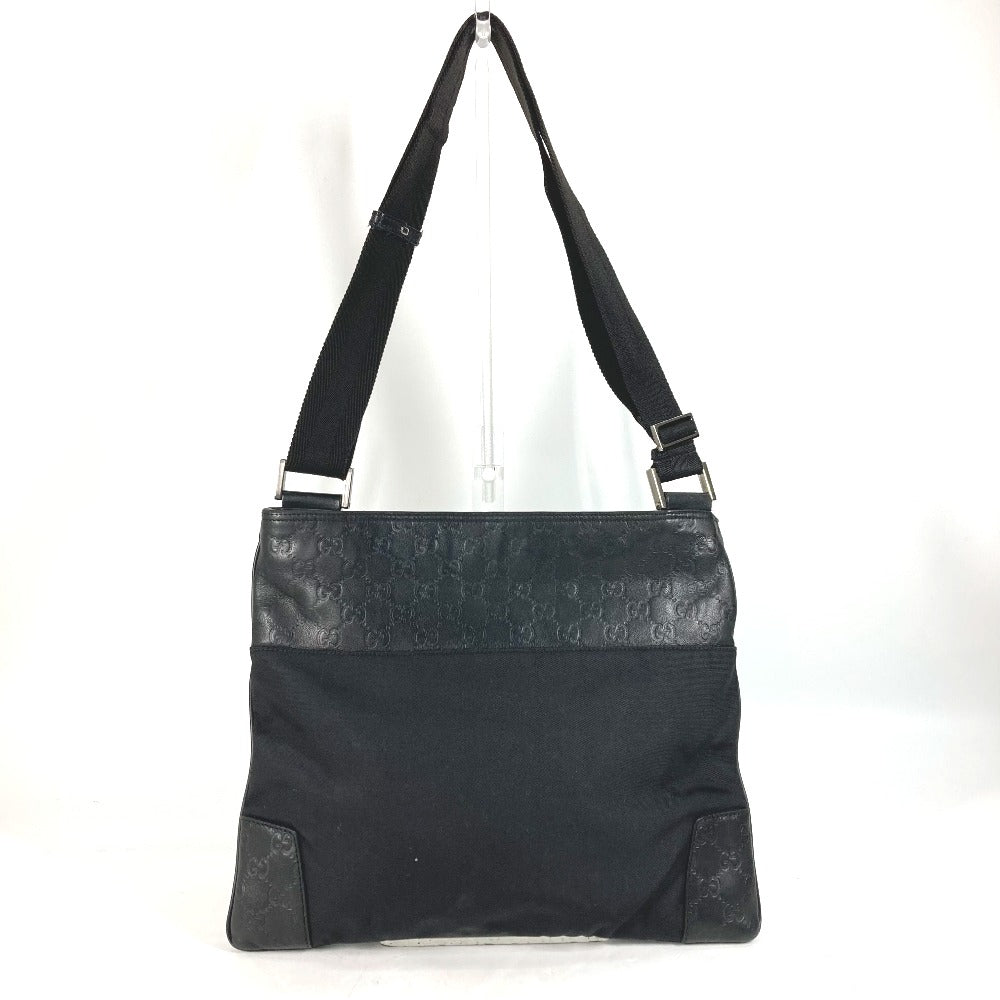 GUCCI Shoulder Bag 161822 Leather, Nylon black Guccisima GG mens Used