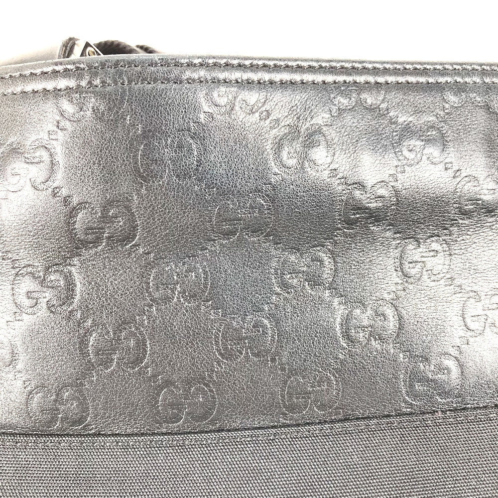 GUCCI Shoulder Bag 161822 Leather, Nylon black Guccisima GG mens Used