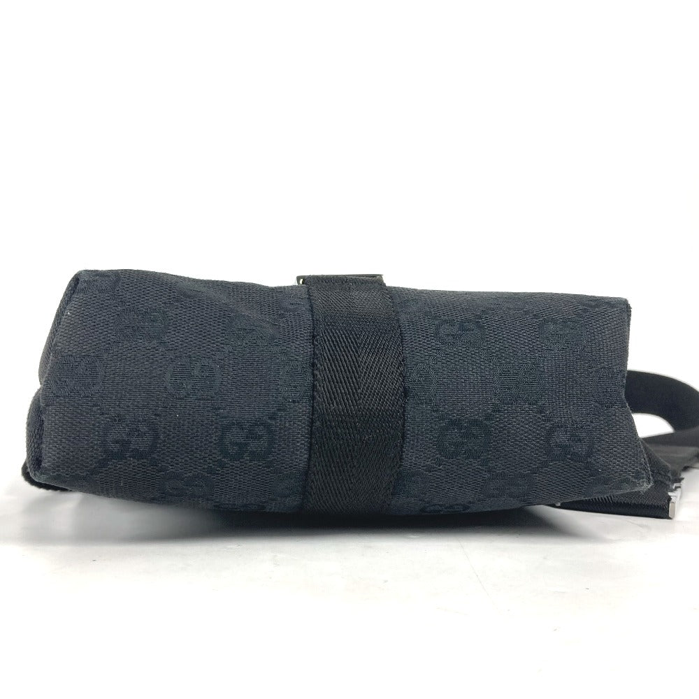 GUCCI Sling bag 131236 GG canvas / leather black cross GG