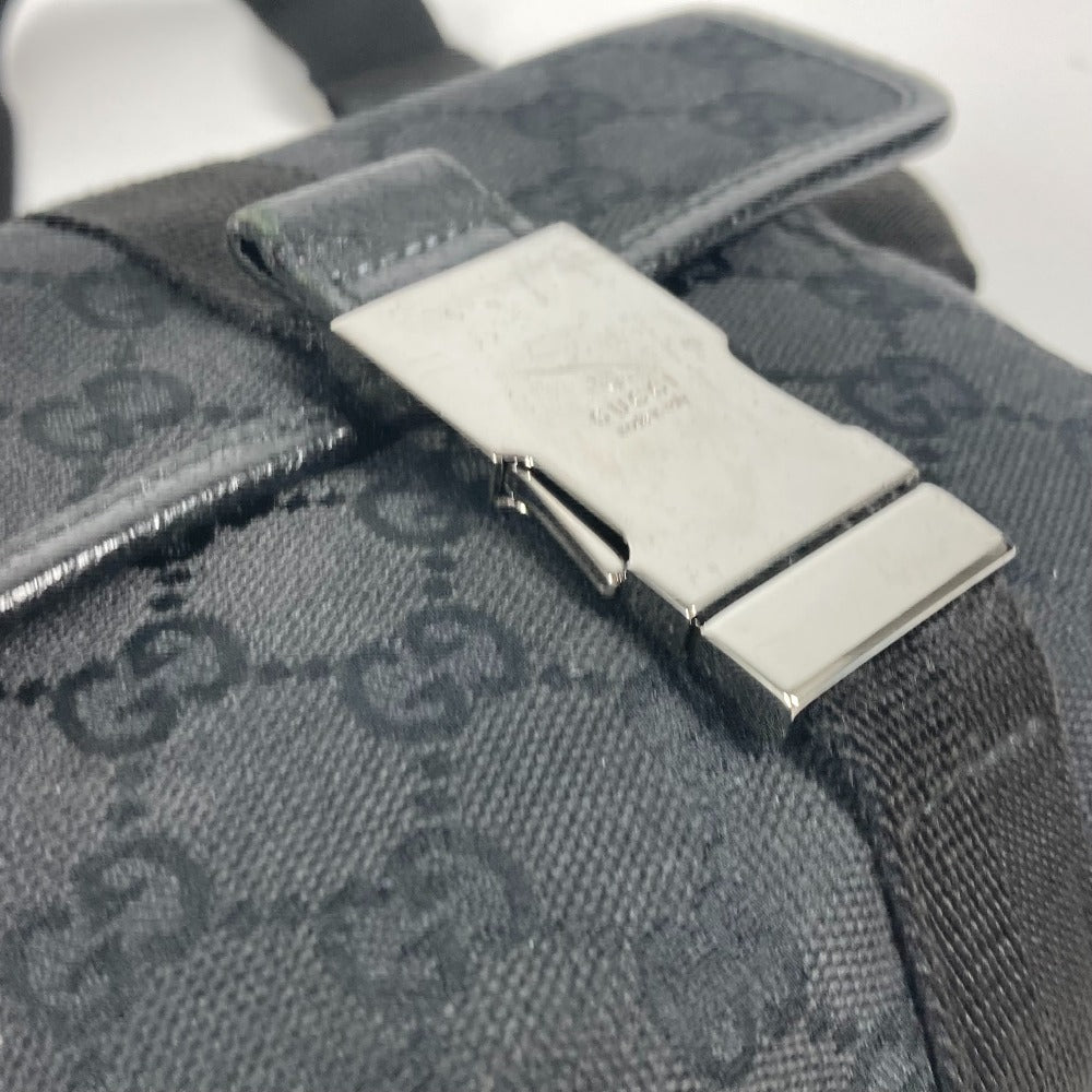 GUCCI Sling bag 131236 GG canvas / leather black cross GG