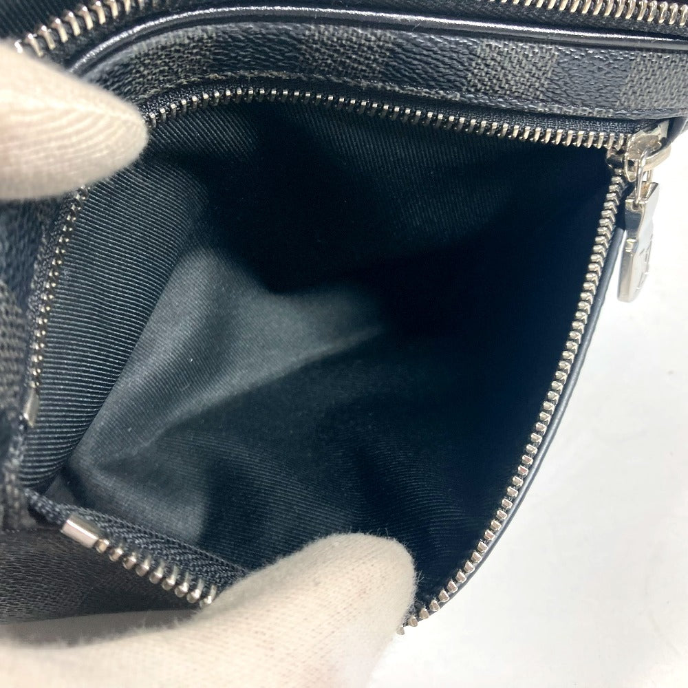 LOUIS VUITTON business bag N60182 Damier Grafitto Canvas black Damier Grafitte Alpha clutch unisex(Unisex) Used
