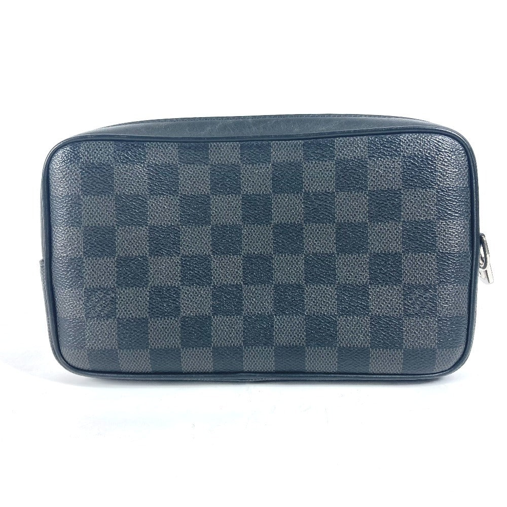 LOUIS VUITTON business bag N60182 Damier Grafitto Canvas black Damier Grafitte Alpha clutch unisex(Unisex) Used