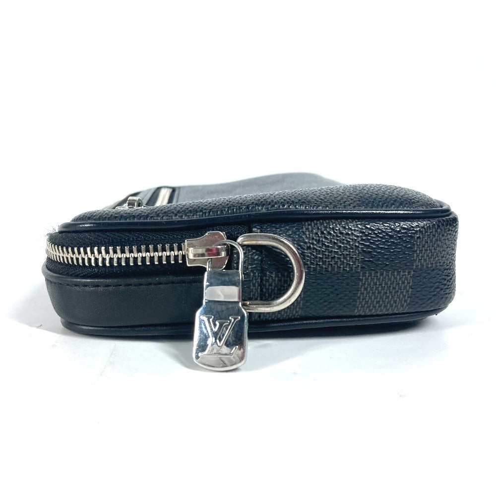 LOUIS VUITTON business bag N60182 Damier Grafitto Canvas black Damier Grafitte Alpha clutch unisex(Unisex) Used