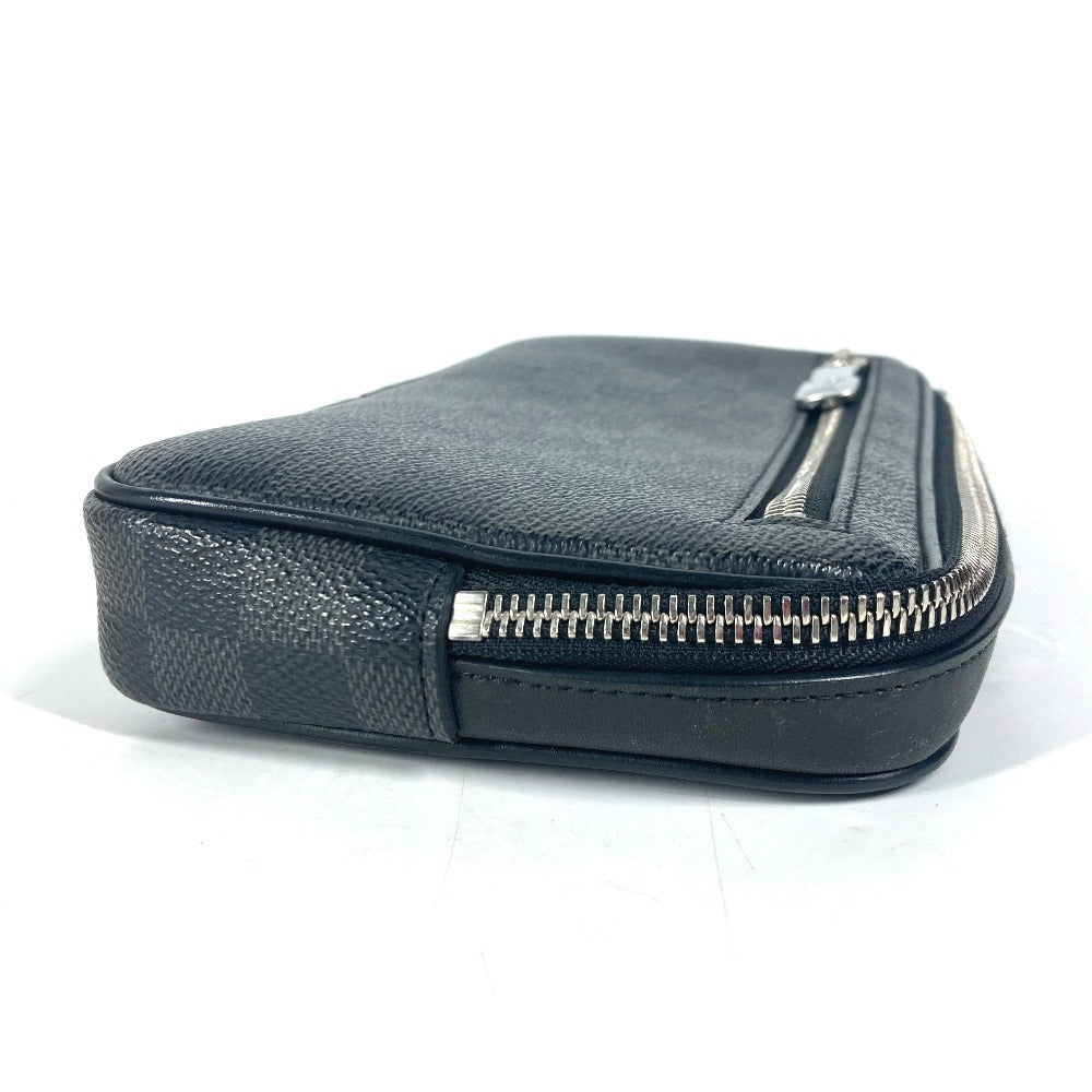 LOUIS VUITTON business bag N60182 Damier Grafitto Canvas black Damier Grafitte Alpha clutch unisex(Unisex) Used
