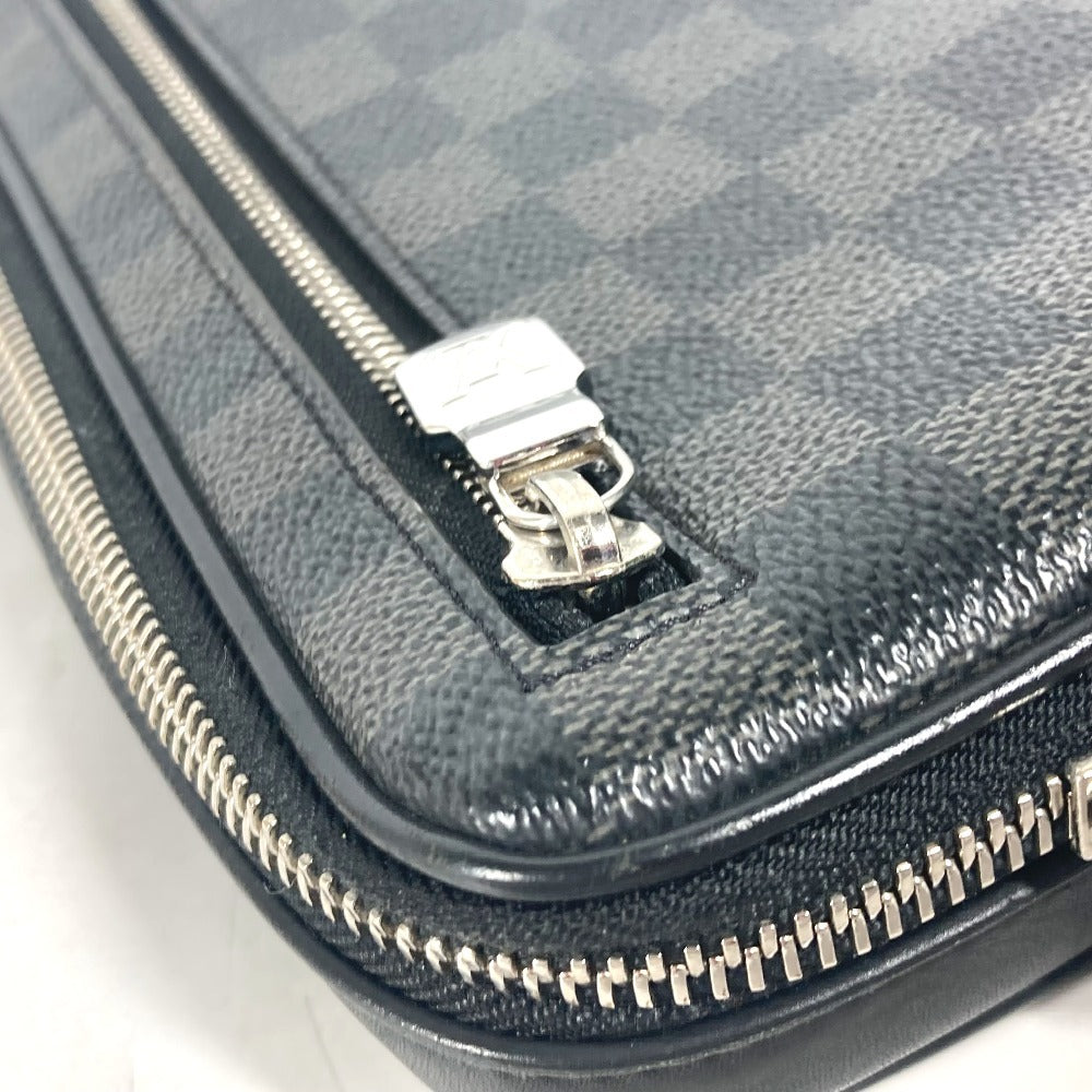 LOUIS VUITTON business bag N60182 Damier Grafitto Canvas black Damier Grafitte Alpha clutch unisex(Unisex) Used