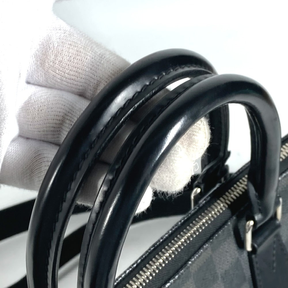 LOUIS VUITTON Business bag N48224 Damier Grafitto Canvas black Damier Grafitte Porte Document Jules PDJ mens Used