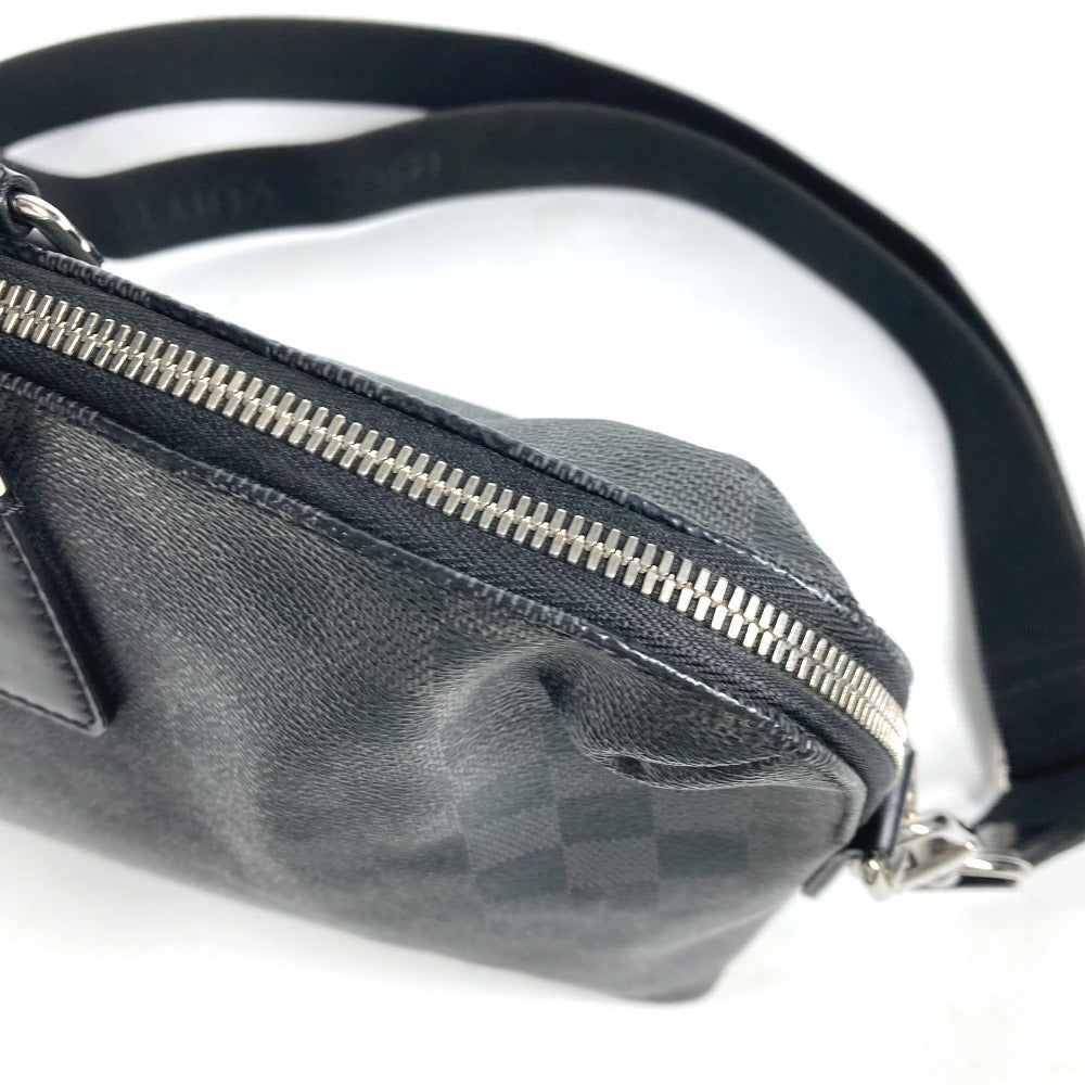 LOUIS VUITTON Business bag N48224 Damier Grafitto Canvas black Damier Grafitte Porte Document Jules PDJ mens Used
