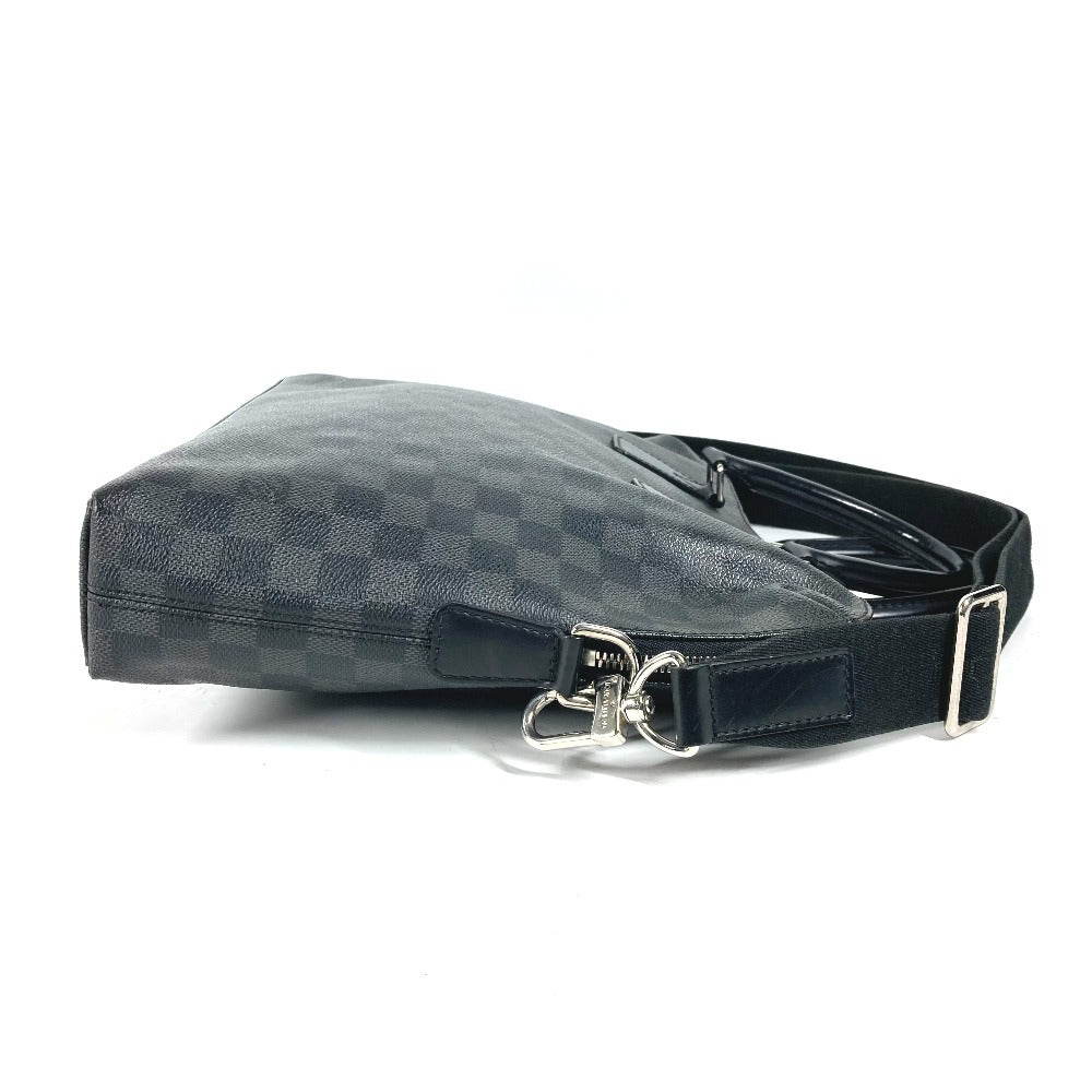 LOUIS VUITTON Business bag N48224 Damier Grafitto Canvas black Damier Grafitte Porte Document Jules PDJ mens Used