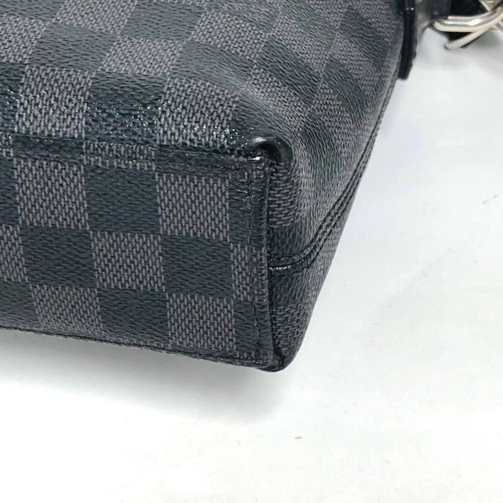 LOUIS VUITTON Business bag N48224 Damier Grafitto Canvas black Damier Grafitte Porte Document Jules PDJ mens Used