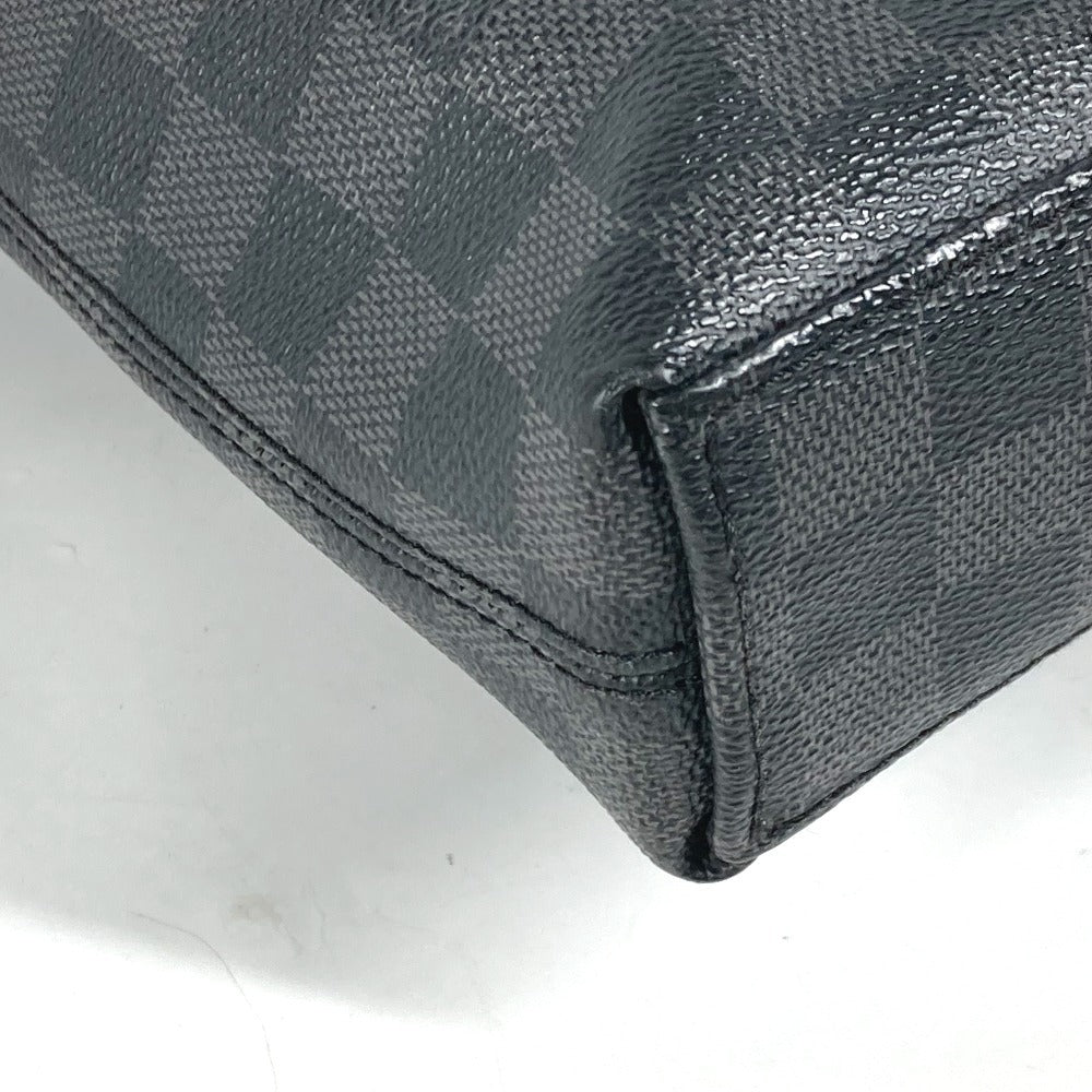 LOUIS VUITTON Business bag N48224 Damier Grafitto Canvas black Damier Grafitte Porte Document Jules PDJ mens Used
