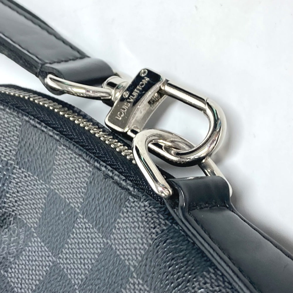 LOUIS VUITTON Business bag N48224 Damier Grafitto Canvas black Damier Grafitte Porte Document Jules PDJ mens Used