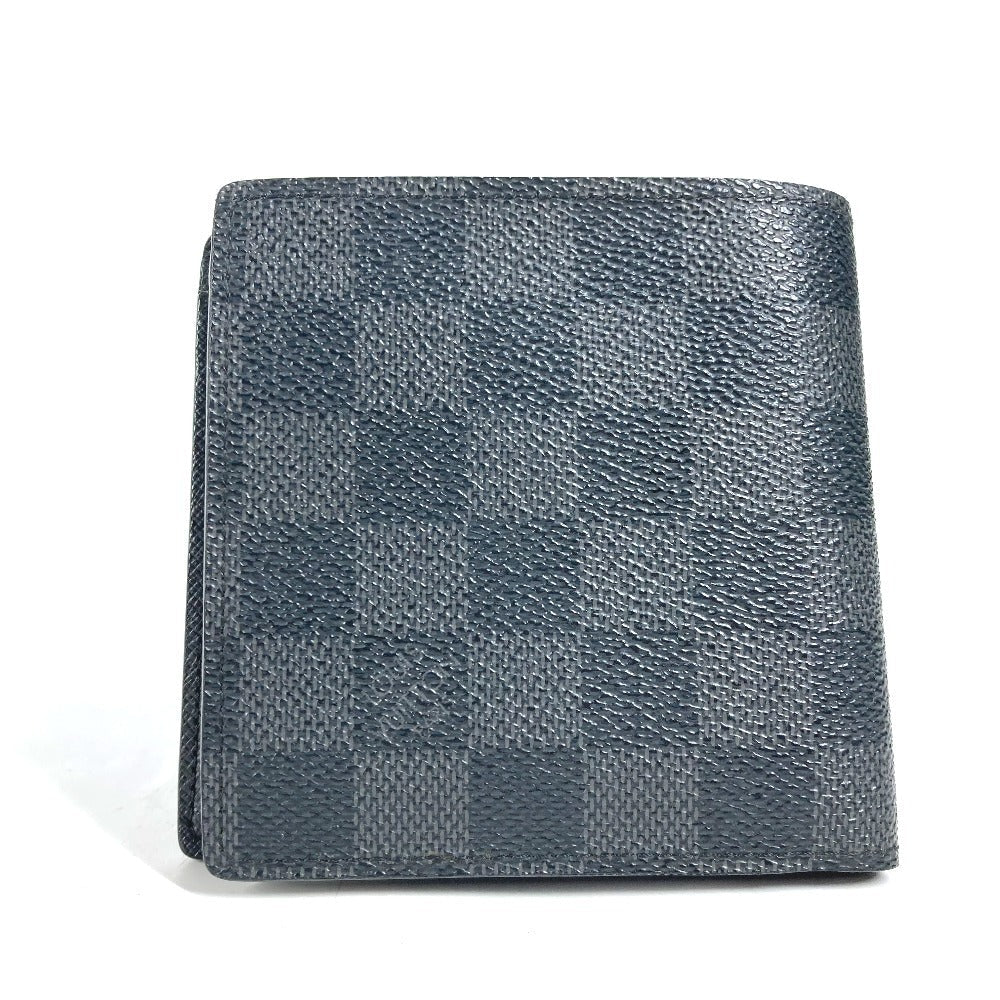 LOUIS VUITTON Folded wallet N62664 Damier Grafitto Canvas black Damier Grafitte Portefeuille Marco unisex(Unisex) Used