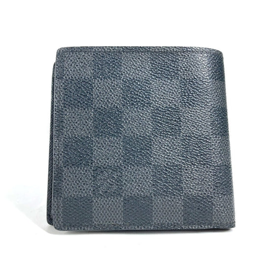 LOUIS VUITTON Folded wallet N62664 Damier Grafitto Canvas black Damier Grafitte Portefeuille Marco unisex(Unisex) Used