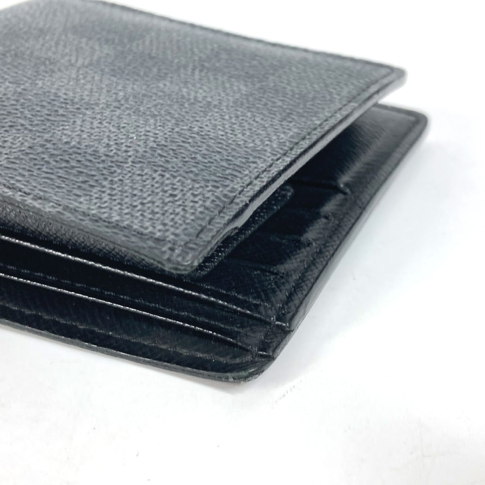 LOUIS VUITTON Folded wallet N62664 Damier Grafitto Canvas black Damier Grafitte Portefeuille Marco unisex(Unisex) Used