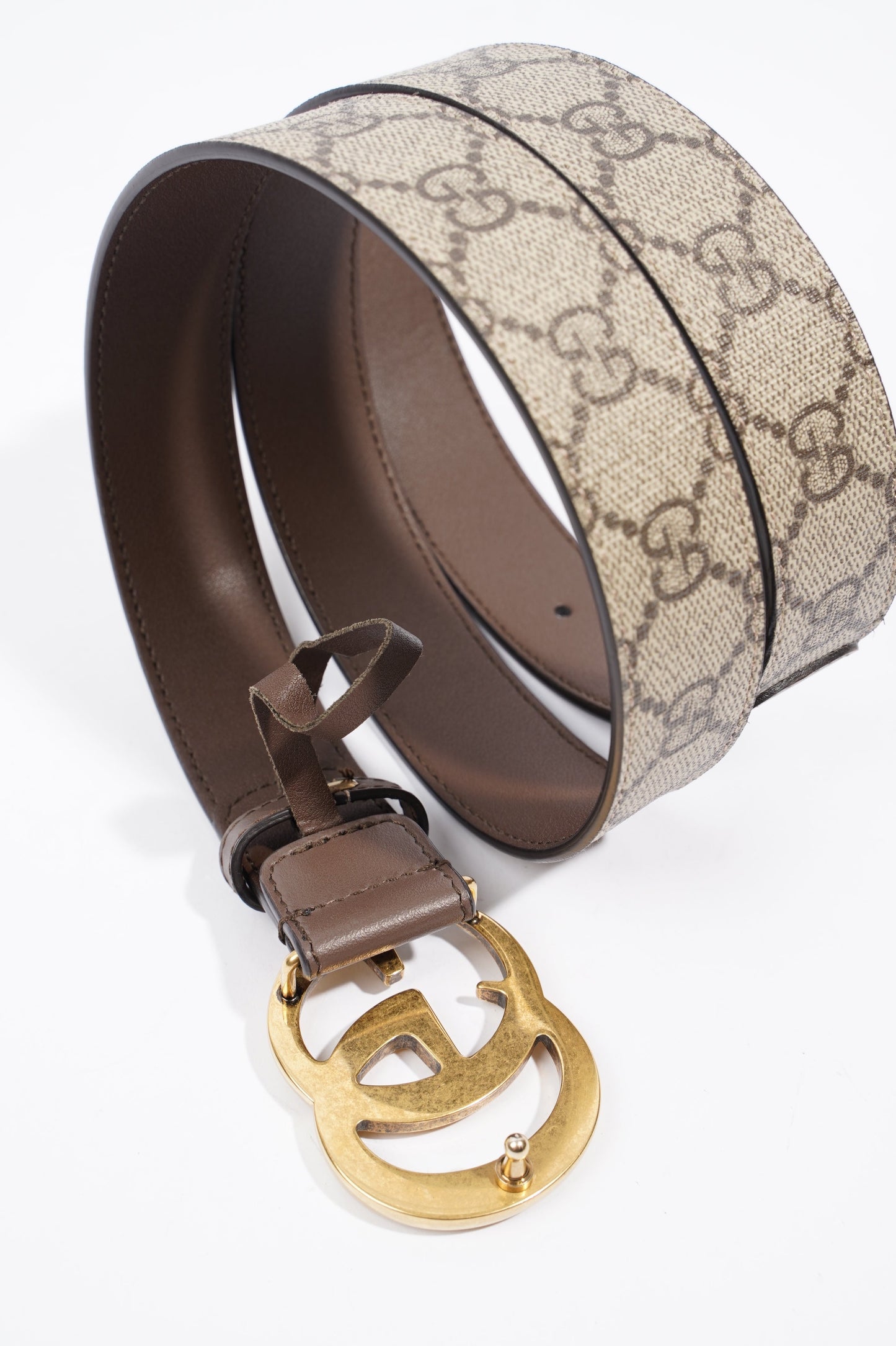 Gucci Marmont Belt Supreme / Brown Canvas 85cm 34"