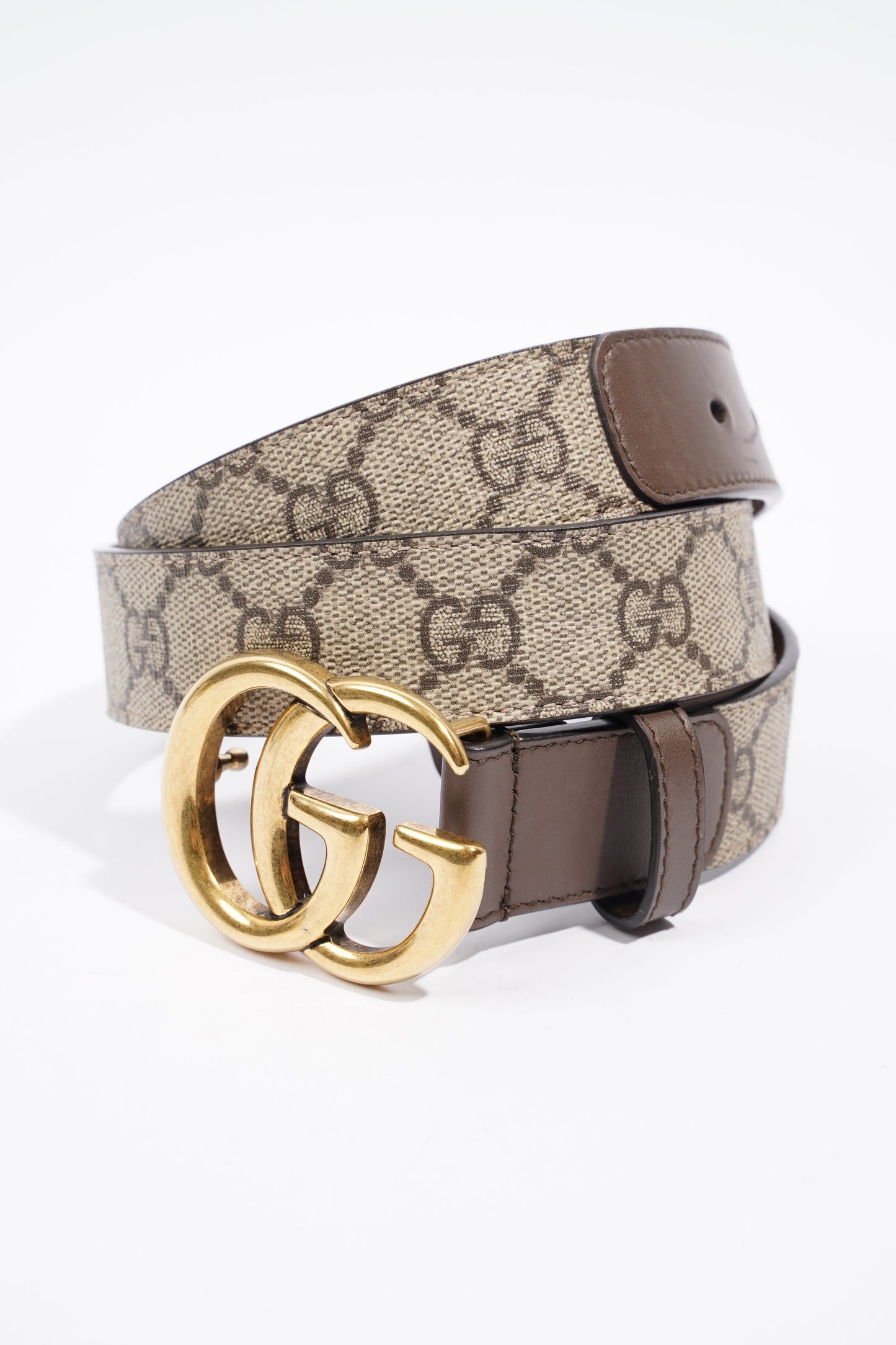 Gucci Marmont Belt Supreme / Brown Canvas 85cm 34"