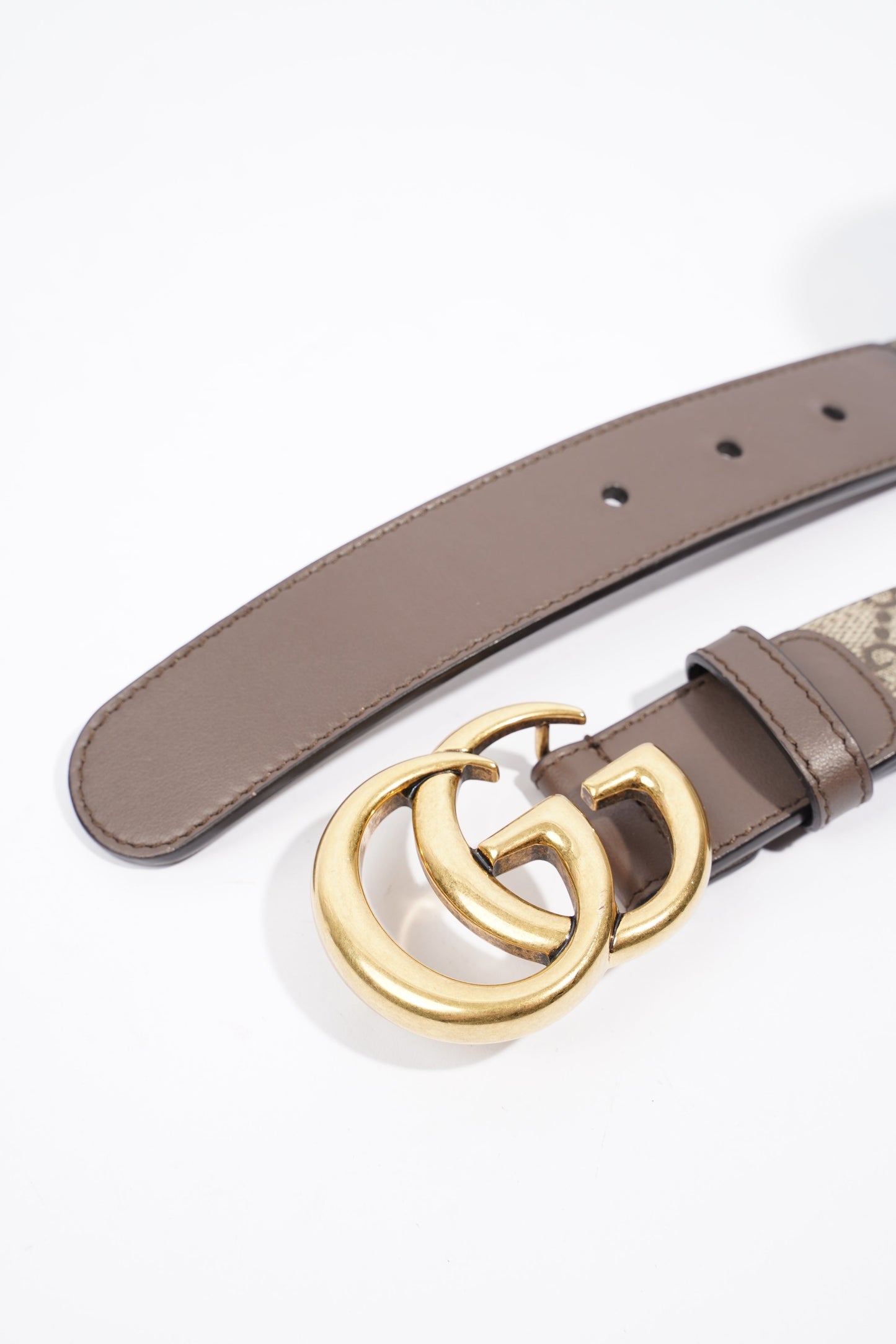 Gucci Marmont Belt Supreme / Brown Canvas 85cm 34"