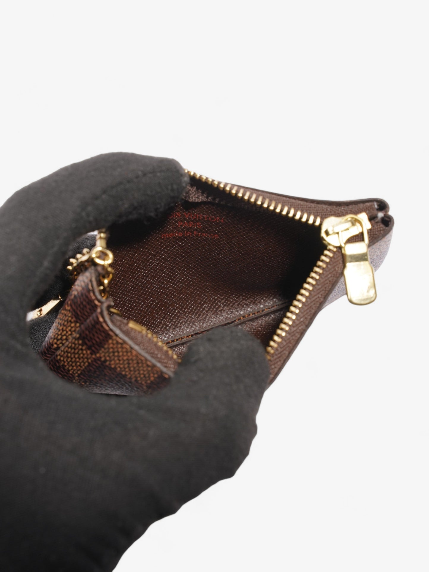 Louis Vuitton Coin Pouch Damier Ebene Coated Canvas