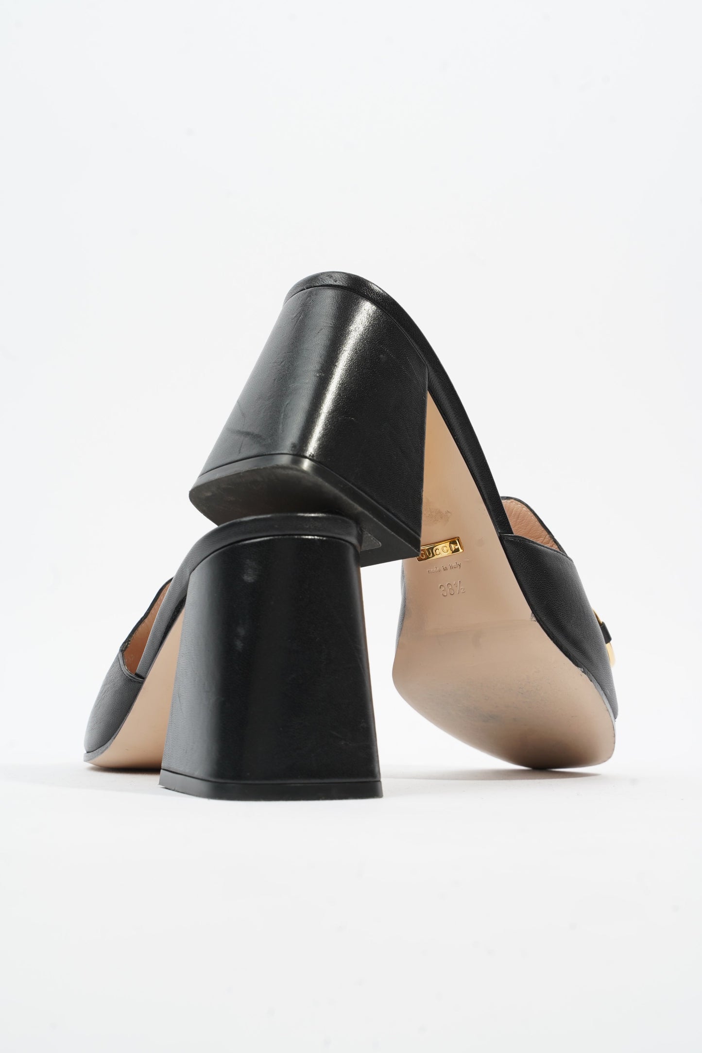 Gucci Horsebit Mules Black Leather EU 38.5 UK 5.5