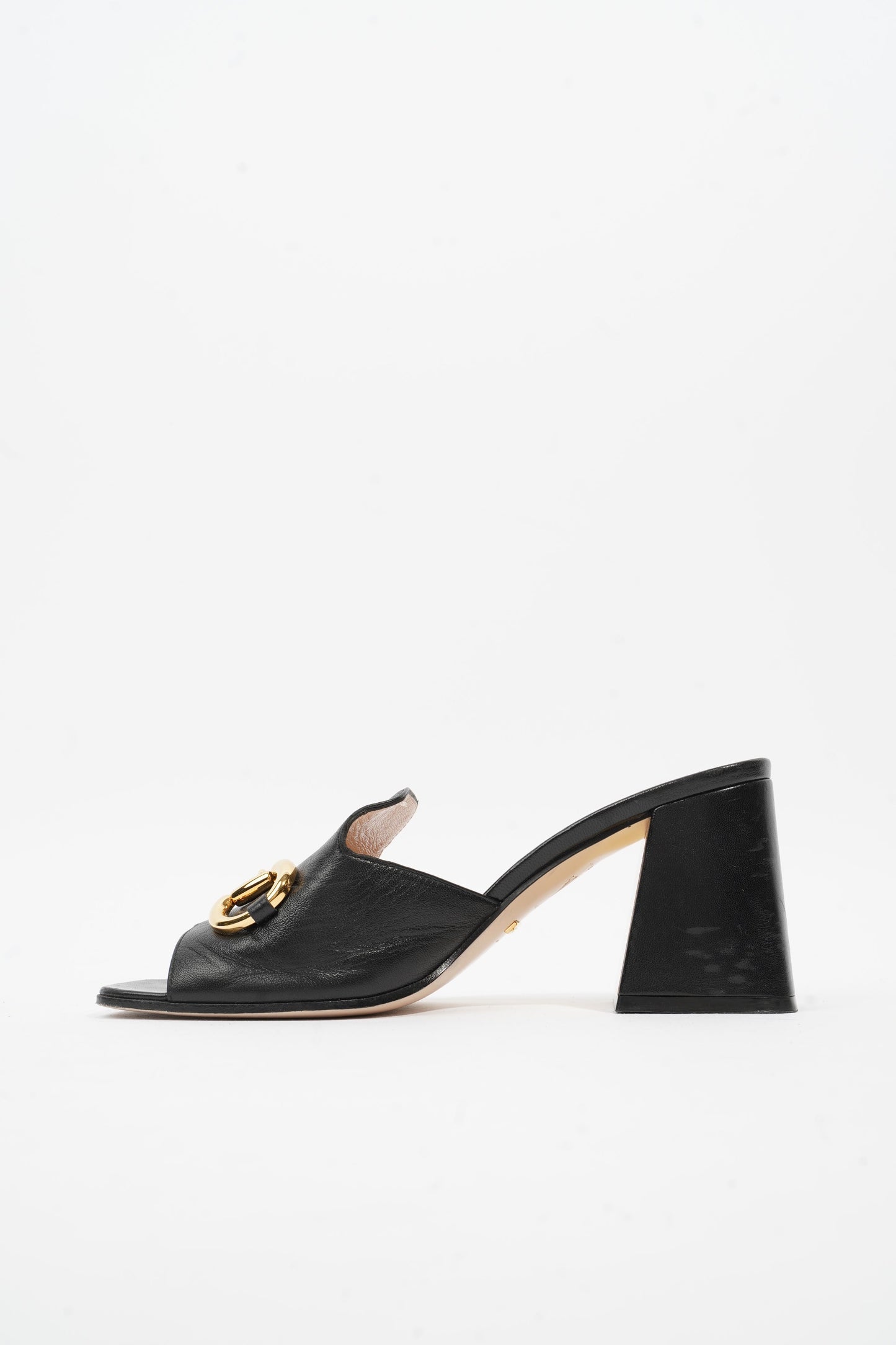 Gucci Horsebit Mules Black Leather EU 38.5 UK 5.5