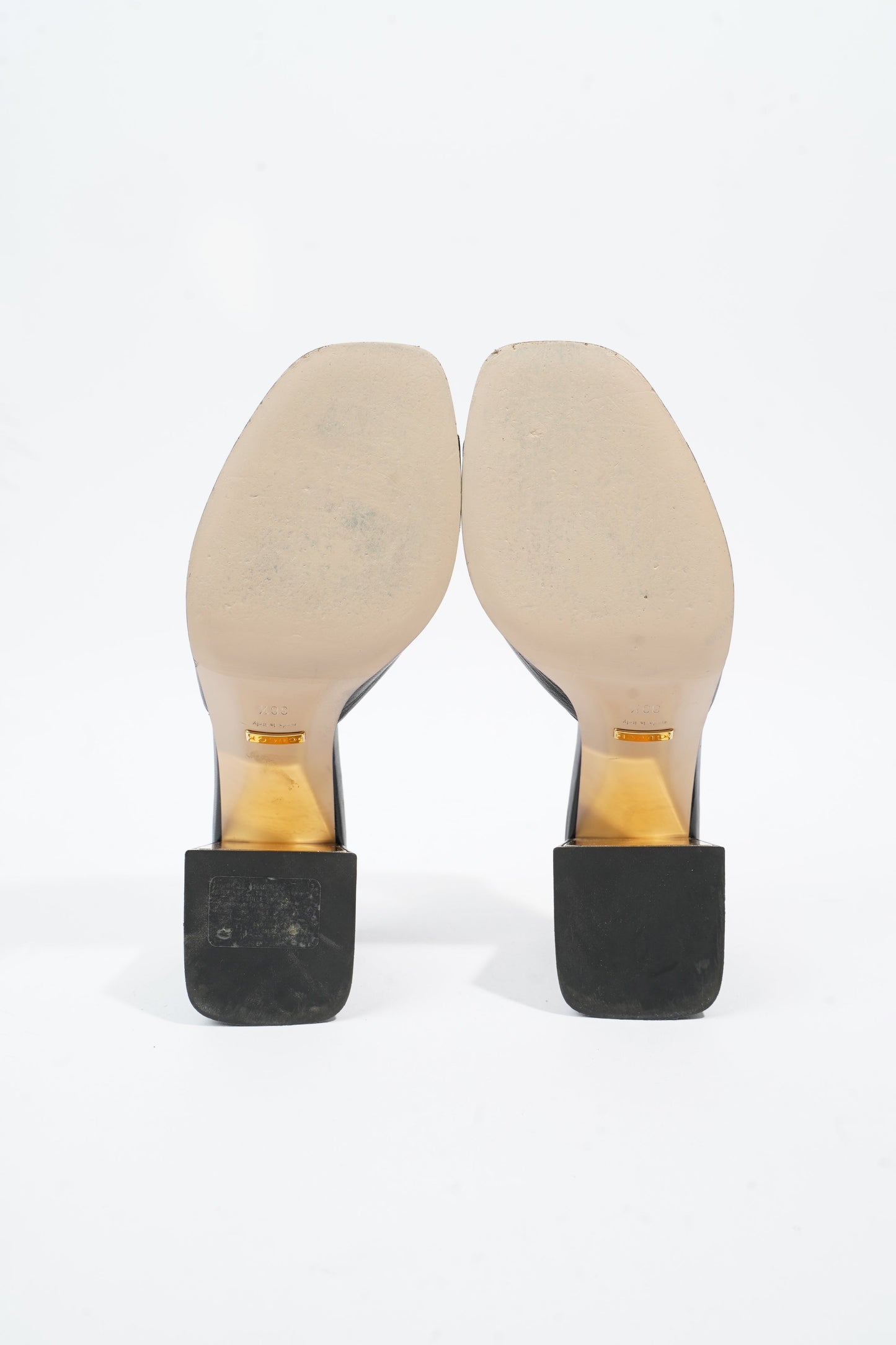 Gucci Horsebit Mules Black Leather EU 38.5 UK 5.5