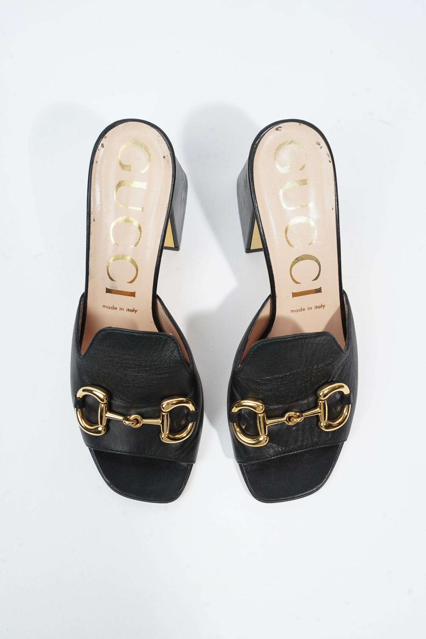 Gucci Horsebit Mules Black Leather EU 38.5 UK 5.5