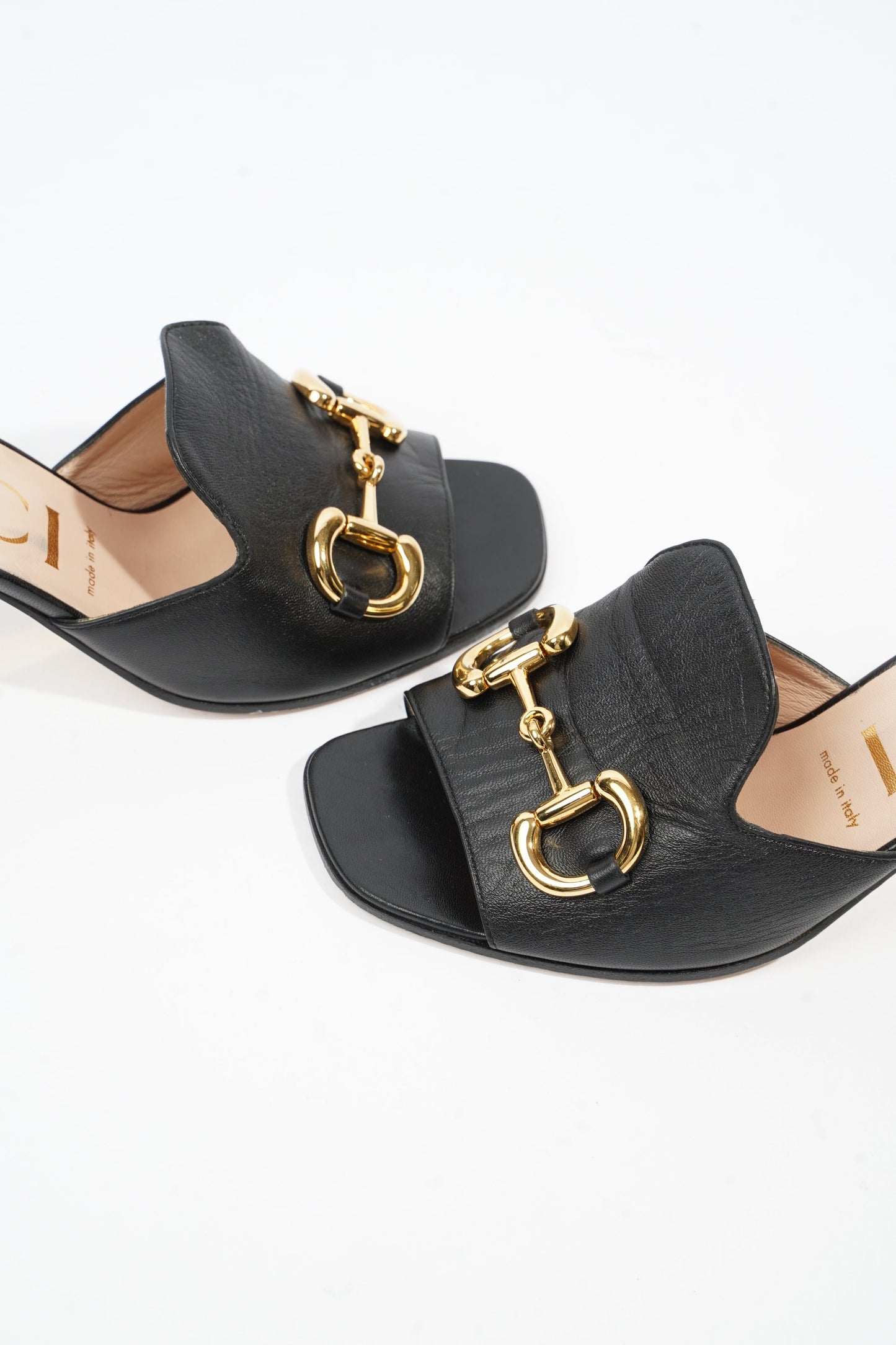 Gucci Horsebit Mules Black Leather EU 38.5 UK 5.5