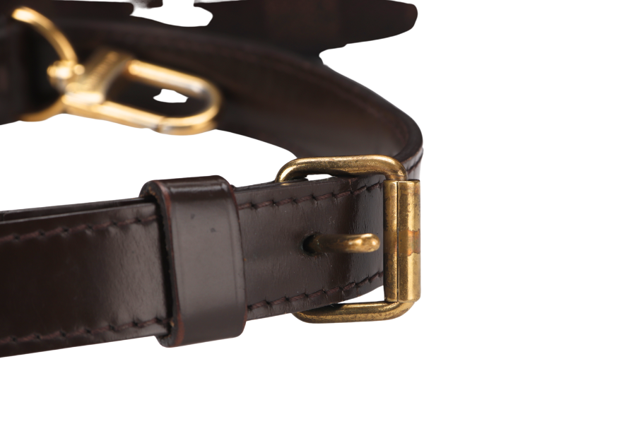LOUIS VUITTON BANDOULIER 30 (N41367) DAMIER EBENE CANVAS GOLD HARDWARE WITH STRAP NO DUST COVER