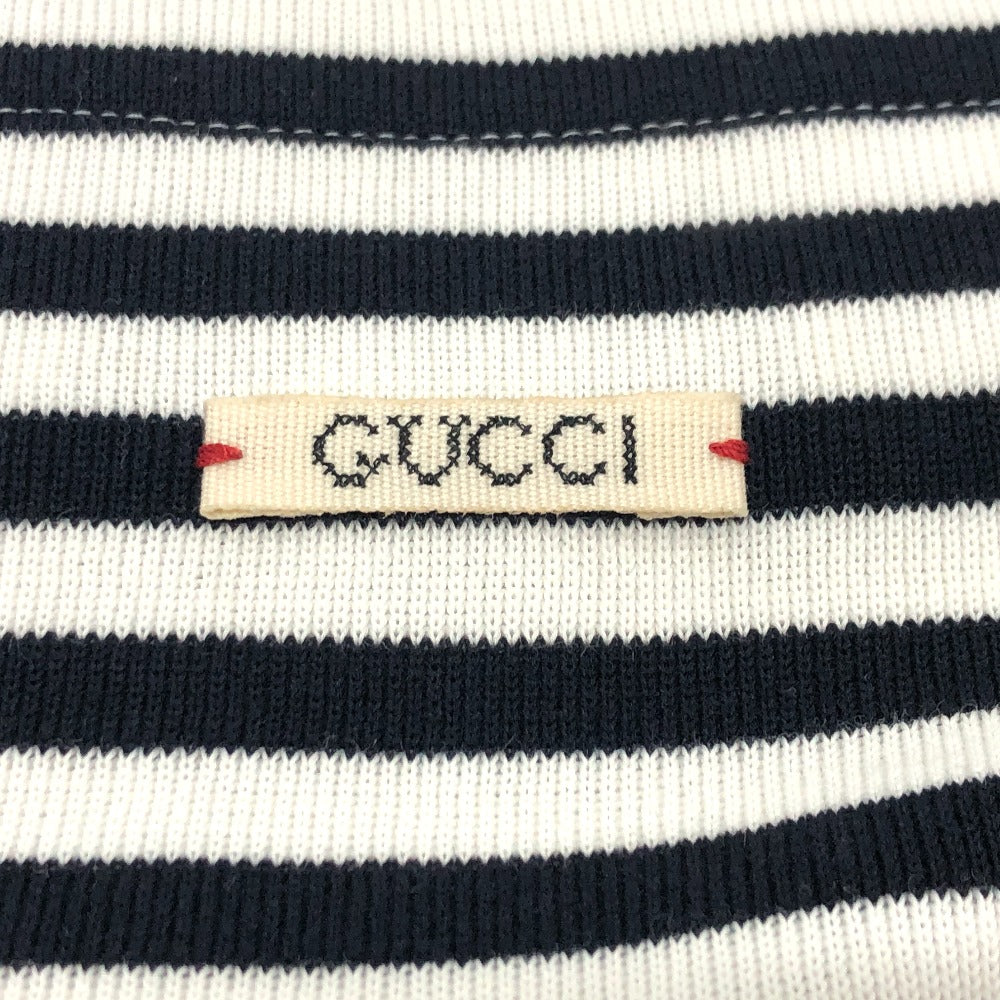 GUCCI sweat 461177 cotton White x black tops Border octopus motif XS