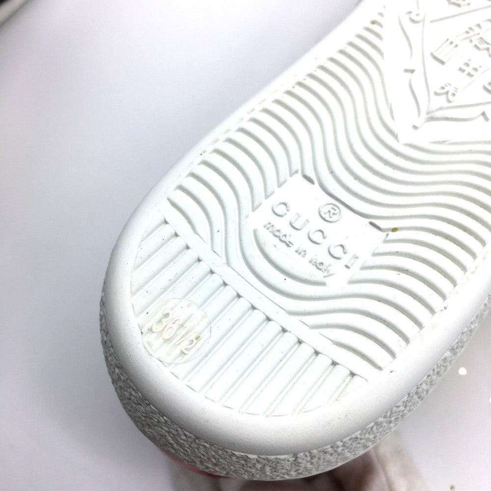 GUCCI sneakers 475610 Glitter Canvas , Sequins Gold type Sherry line 36.5