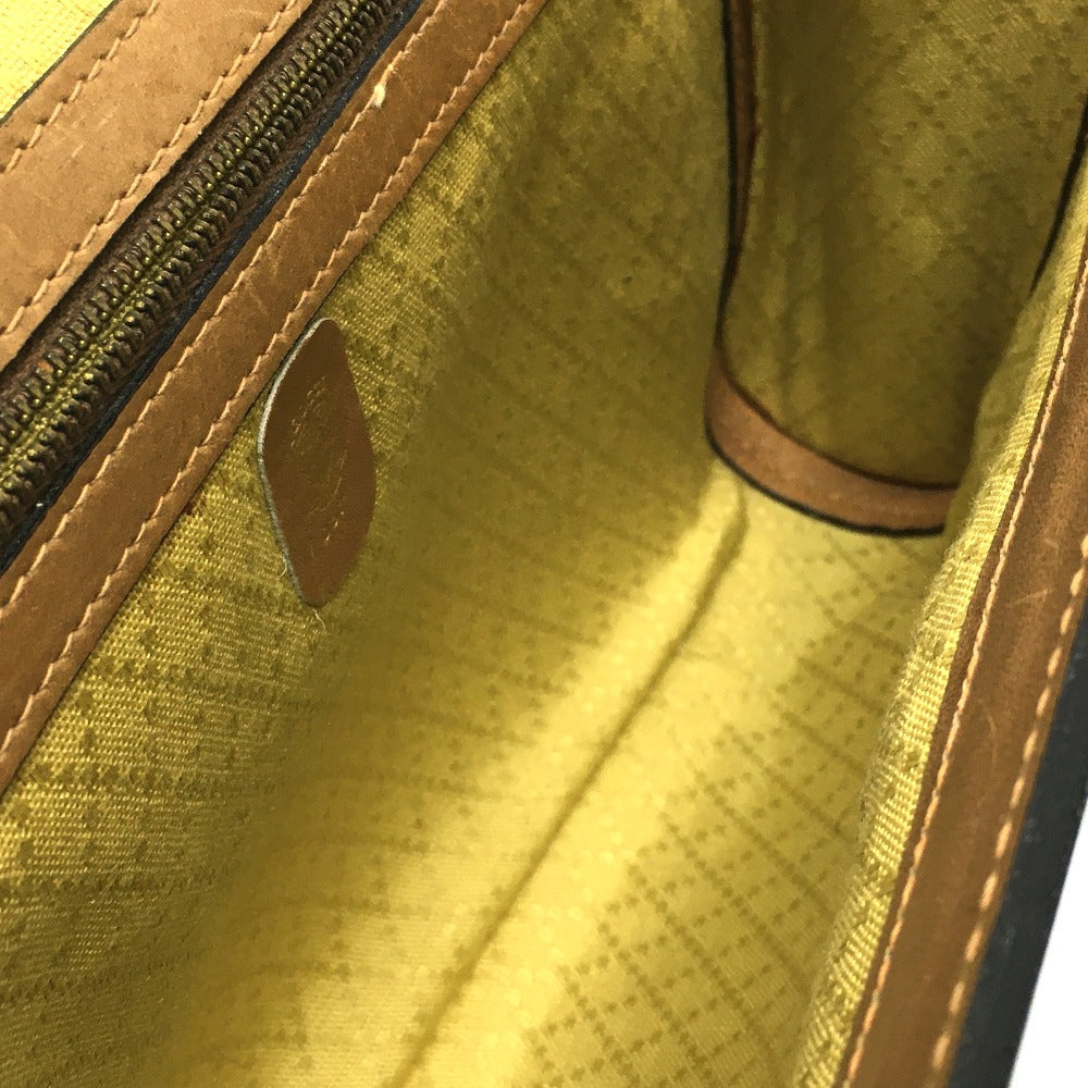 GUCCI Shoulder Bag 067 GG canvas / leather Brown Micro GG Old Gucci Women Used