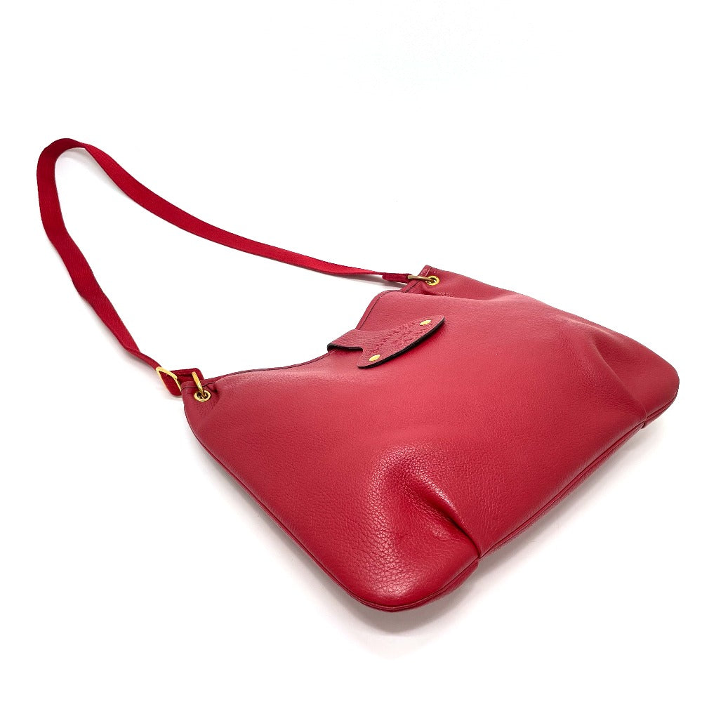 HERMES Shoulder Bag Taurillon Clemence Red Rodeo