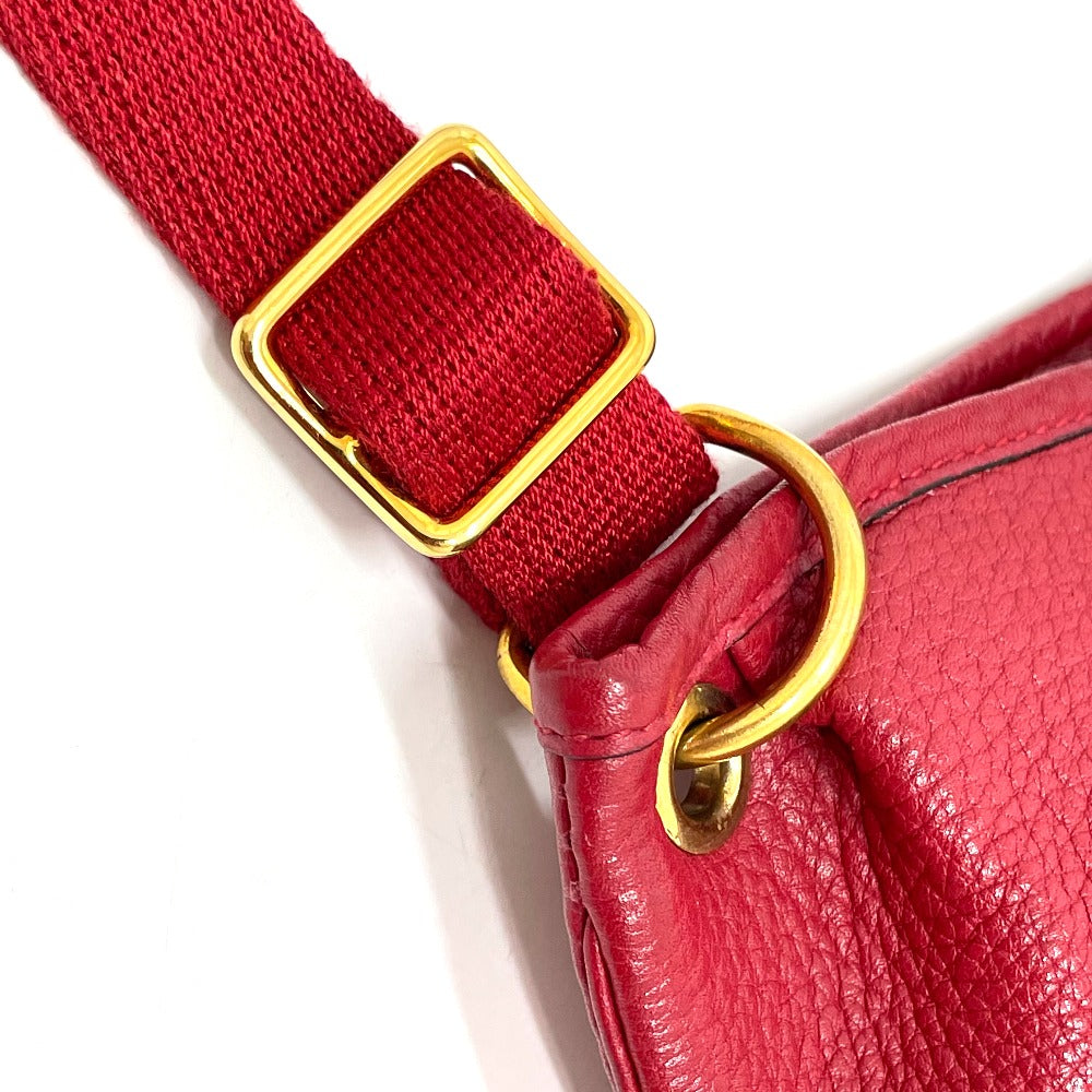 HERMES Shoulder Bag Taurillon Clemence Red Rodeo
