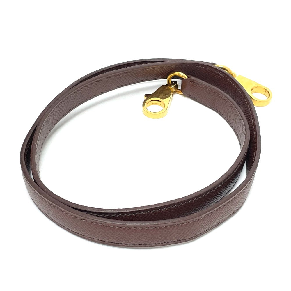 HERMES Handbag leather Brown Bored 35 Women Used