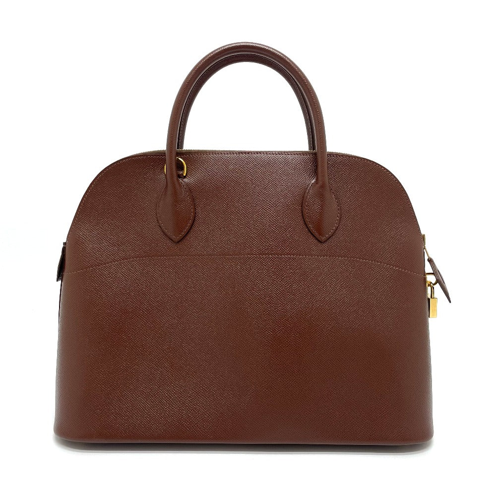 HERMES Handbag leather Brown Bored 35 Women Used